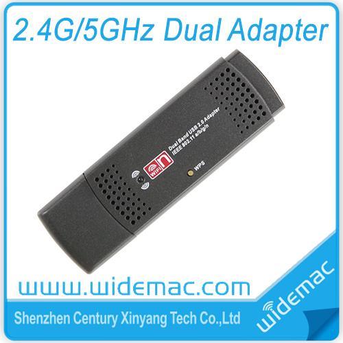 300M无线网卡5.8G/2.4G双频网卡IEEE802.11A/B/G/N批发WD-D001